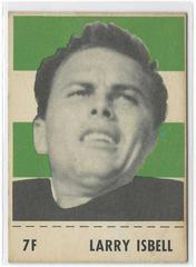 Larry Isbell #7F Football Cards 1956 Shredded Wheat Prices