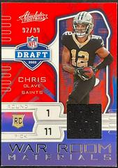 Chris Olave #9 Football Cards 2022 Panini Absolute War Room Materials Prices
