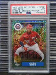 Juan Soto [Green] #T87C-25 Baseball Cards 2022 Topps Silver Pack 1987 Chrome Prices