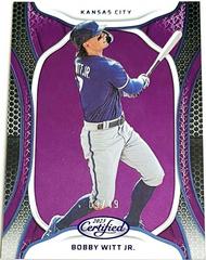 Bobby Witt Jr. [Purple] #1 Baseball Cards 2023 Panini Chronicles Certified Prices