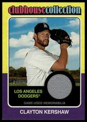 Clayton Kershaw #CCR-CK Baseball Cards 2024 Topps Heritage Clubhouse Collection Relic Prices