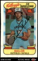 Bob Bailor Baseball Cards 1978 Kellogg's Prices