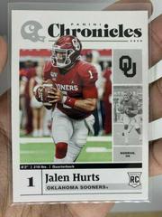 Jalen Hurts [Green] Football Cards 2020 Panini Chronicles Draft Picks Prices