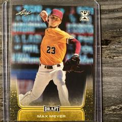 Max Meyer [Gold] #26 Baseball Cards 2020 Leaf Draft Prices
