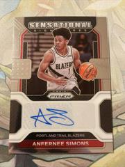 Anfernee Simons Basketball Cards 2021 Panini Prizm Sensational Signatures Prices
