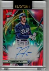 Freddie Freeman [Red Flare] #CCA-FF Baseball Cards 2022 Topps Cosmic Chrome Autographs Prices