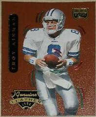 Troy Aikman #8 Football Cards 1996 Playoff Contenders Leather Prices