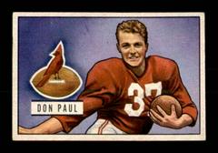 Don Paul Football Cards 1951 Bowman Prices