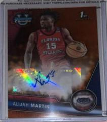 Alijah Martin [Orange] #BCPA-AMA Basketball Cards 2023 Bowman Chrome University Prospects Autographs Prices