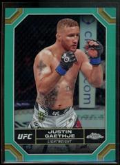 Justin Gaethje [Aqua Refractor] #104 Ufc Cards 2024 Topps Chrome UFC Prices