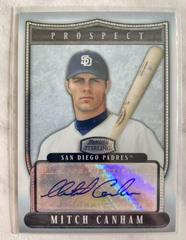 Mitch Canham [Autograph Black Refractor] #MCA Baseball Cards 2007 Bowman Sterling Prospects Prices