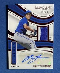 Ricky Tiedemann [Prospect Patch Autograph Red] Baseball Cards 2023 Panini Immaculate Prices