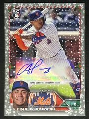 Francisco Alvarez [Silver] #HAC-FA Baseball Cards 2023 Topps Holiday Autographs Prices