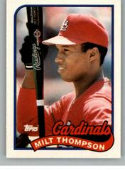 Milt Thompson #118T Baseball Cards 1989 Topps Traded Prices
