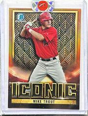 Mike Trout [Orange] Baseball Cards 2023 Bowman Chrome Iconic Prices