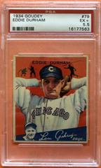 Eddie Durham #79 Baseball Cards 1934 Goudey Prices