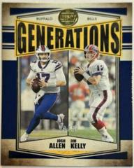 Jim Kelly, Josh Allen [Blue] Football Cards 2022 Panini Legacy Generations Prices