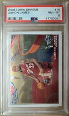 LeBron James #16 Basketball Cards 2009 Topps Chrome Prices