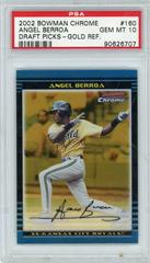 Angel Berroa [Gold Refractor] #160 Baseball Cards 2002 Bowman Chrome Draft Picks Prices