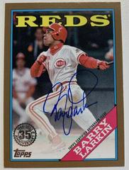 Barry Larkin [Gold] Baseball Cards 2023 Topps Silver Pack 1988 35th Anniversary Autographs Prices