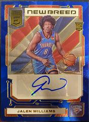 Jalen Williams [Blue] #NB-JLW Basketball Cards 2022 Panini Donruss Elite New Breed Autographs Prices