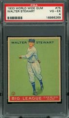 Walter Stewart #75 Baseball Cards 1933 World Wide Gum Prices