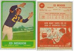 Ed Meador #47 Football Cards 1963 Topps Prices