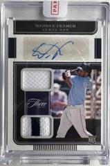 Wander Franco Baseball Cards 2022 Panini Three and Two Rookie Dual Jersey Autographs Prices