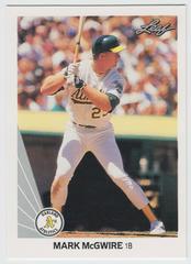 Mark McGwire Baseball Cards 1990 Leaf Prices