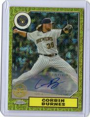 Corbin Burnes [Autograph] Baseball Cards 2022 Topps Silver Pack 1987 Chrome Series 2 Prices