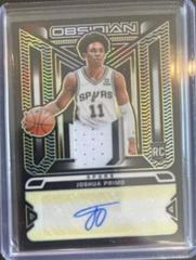 Joshua Primo [Yellow] Basketball Cards 2021 Panini Obsidian Rookie Jersey Ink Autographs Prices