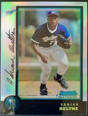 Adrian Beltre [Refractor] #123 Baseball Cards 1998 Bowman Chrome Prices