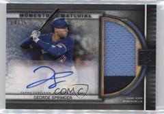 George Springer #MMJPA-GSP Baseball Cards 2023 Topps Museum Collection Momentous Material Jumbo Patch Autographs Prices