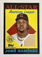 Jose Ramirez [Black] Baseball Cards 2023 Topps 1988 All Star Relics Prices