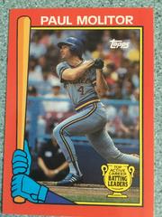 Paul Molitor #10 Baseball Cards 1989 Topps Batting Leaders Prices