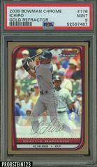 Ichiro [Gold Refractor] Baseball Cards 2008 Bowman Chrome Prices