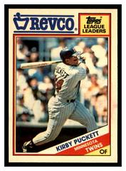 Kirby Puckett [Revco] #21 Baseball Cards 1988 Topps League Leaders Prices