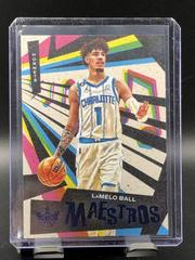 LaMelo Ball [Sapphire] #28 Basketball Cards 2022 Panini Court Kings Maestros Prices