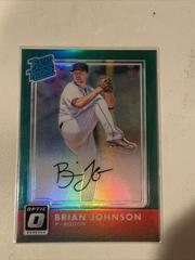Brian Johnson [Green] #RR-BJ Baseball Cards 2016 Panini Donruss Optic Rated Rookies Signatures Prices