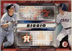 Craig Biggio, Conor Biggio [Red] #FT-B Baseball Cards 2016 Bowman Family Tree Prices