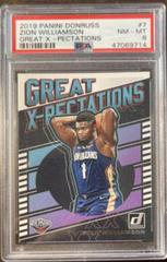Zion Williamson #7 Basketball Cards 2019 Panini Donruss Great X-Pectations Prices