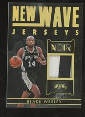 Blake Wesley #NWJ-BKW Basketball Cards 2022 Panini Noir New Wave Jerseys Prices