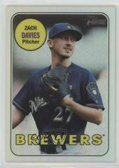 Zach Davies [Chrome Refractor] #17 Baseball Cards 2018 Topps Heritage Prices