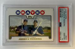 Chipper Jones, Mark Teixeira [Gold Foil] #447 Baseball Cards 2008 Topps Prices