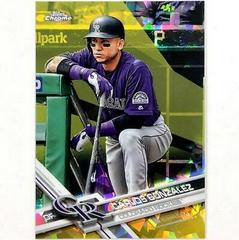 Colorado Rockies [Gold] #583 Baseball Cards 2017 Topps Chrome Sapphire Prices