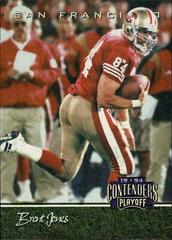 Brent Jones #34 Football Cards 1994 Playoff Contenders Prices