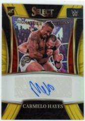 Carmelo Hayes [Gold Prizm] Wrestling Cards 2022 Panini Select WWE Signature Selections Prices