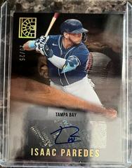 Isaac Paredes [Gold] #AU-IP Baseball Cards 2022 Panini Capstone Autographs Prices