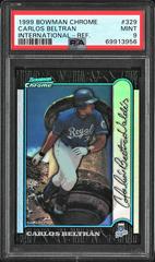 Carlos Beltran [Refractor] #329 Baseball Cards 1999 Bowman Chrome International Prices