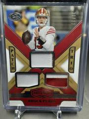 Brock Purdy [Gold] #PT-BP Football Cards 2023 Panini Plates and Patches Patch Trio Prices
